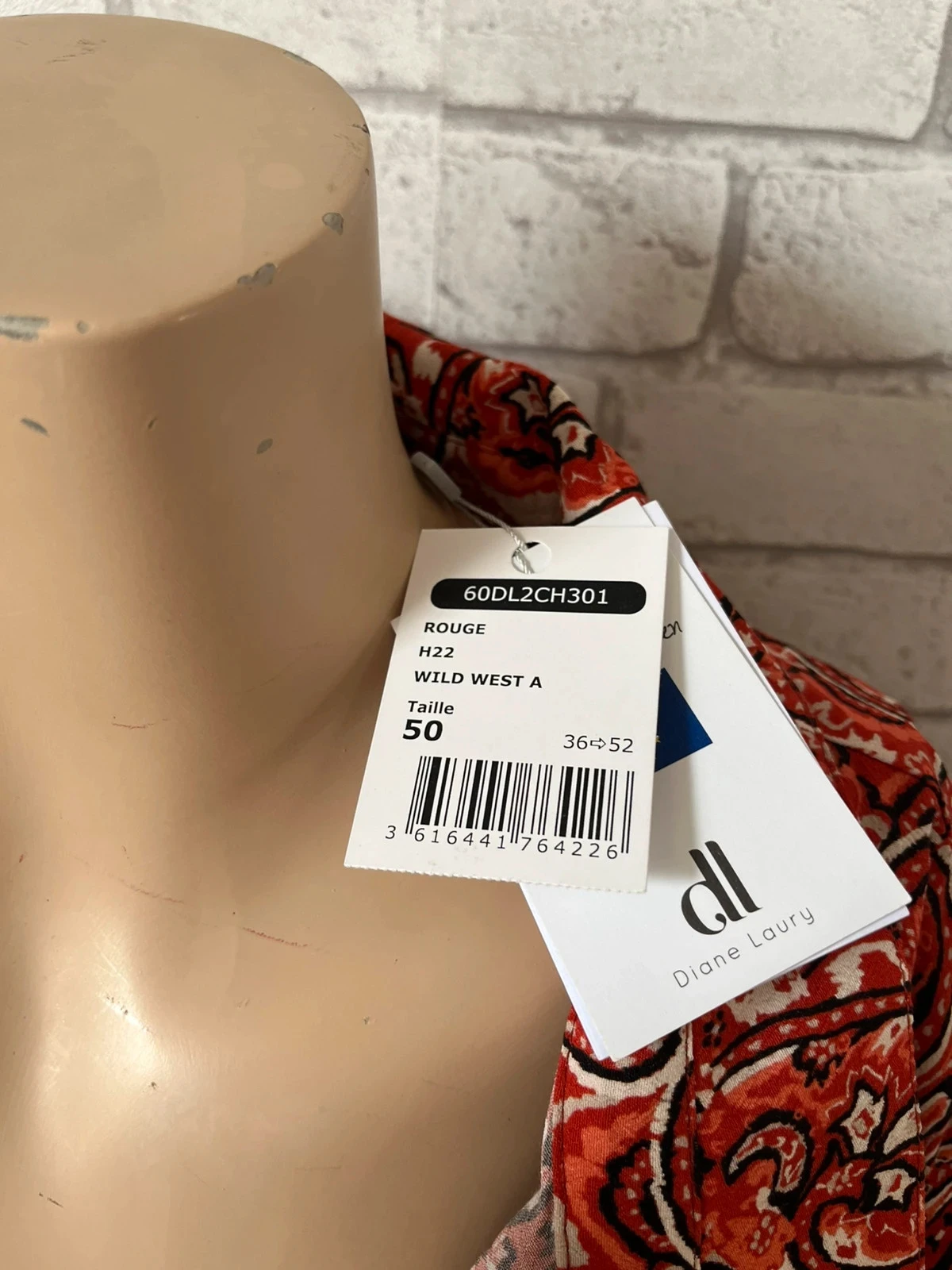 Shirt Diane Laury – Nieuw met label – Maat 50 – photo 3